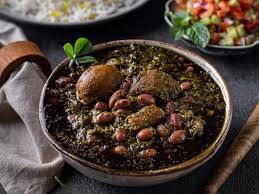 خوراک قرمه سبزی کاسه بزرگ